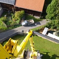 Reparaturarbeiten am Kirchturm in Altengesees (1)